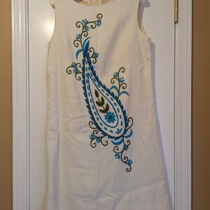 Vintage Paisley Shift Dress